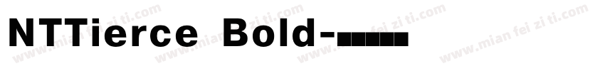 NTTierce Bold字体转换